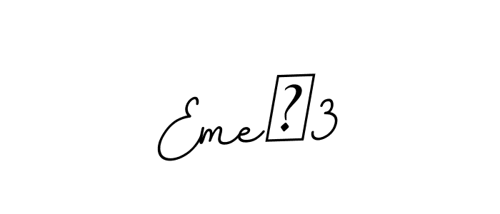 Eme⁹3 stylish signature style. Best Handwritten Sign (BallpointsItalic-DORy9) for my name. Handwritten Signature Collection Ideas for my name Eme⁹3. Eme⁹3 signature style 11 images and pictures png