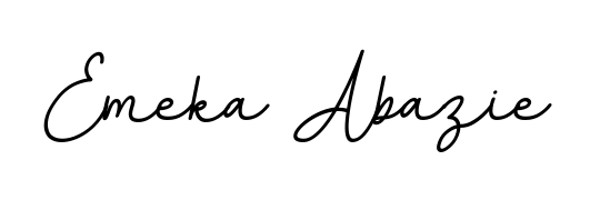 Create your official email sign-off with Emeka Abazie name in BallpointsItalic-DORy9 style. Crisp, clean, and perfectly legible across all screens. Emeka Abazie signature style 11 images and pictures png