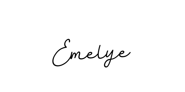 Design your own signature with our free online signature maker. With this signature software, you can create a handwritten (BallpointsItalic-DORy9) signature for name Emelye. Emelye signature style 11 images and pictures png