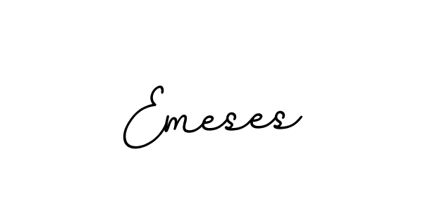 Design your own signature with our free online signature maker. With this signature software, you can create a handwritten (BallpointsItalic-DORy9) signature for name Emeses. Emeses signature style 11 images and pictures png