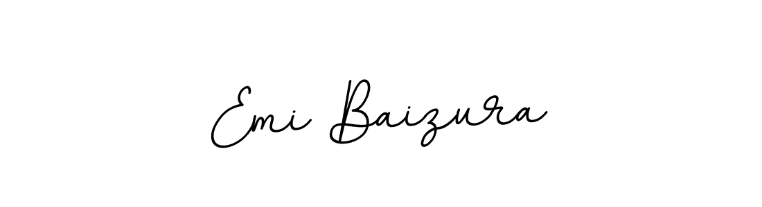 Use a signature maker to create a handwritten signature online. With this signature software, you can design (BallpointsItalic-DORy9) your own signature for name Emi Baizura. Emi Baizura signature style 11 images and pictures png