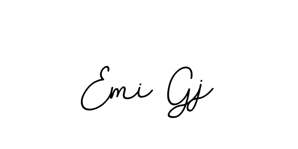 It looks lik you need a new signature style for name Emi Gj. Design unique handwritten (BallpointsItalic-DORy9) signature with our free signature maker in just a few clicks. Emi Gj signature style 11 images and pictures png