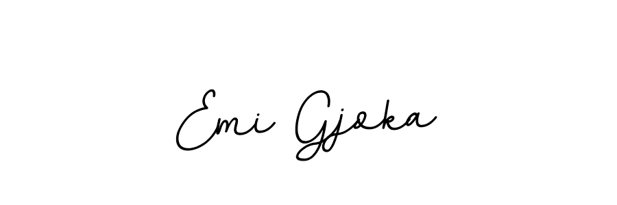 BallpointsItalic-DORy9 is a professional signature style that is perfect for those who want to add a touch of class to their signature. It is also a great choice for those who want to make their signature more unique. Get Emi Gjoka name to fancy signature for free. Emi Gjoka signature style 11 images and pictures png