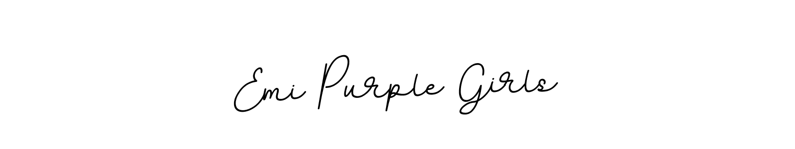 Make a beautiful signature design for name Emi Purple Girls. Use this online signature maker to create a handwritten signature for free. Emi Purple Girls signature style 11 images and pictures png