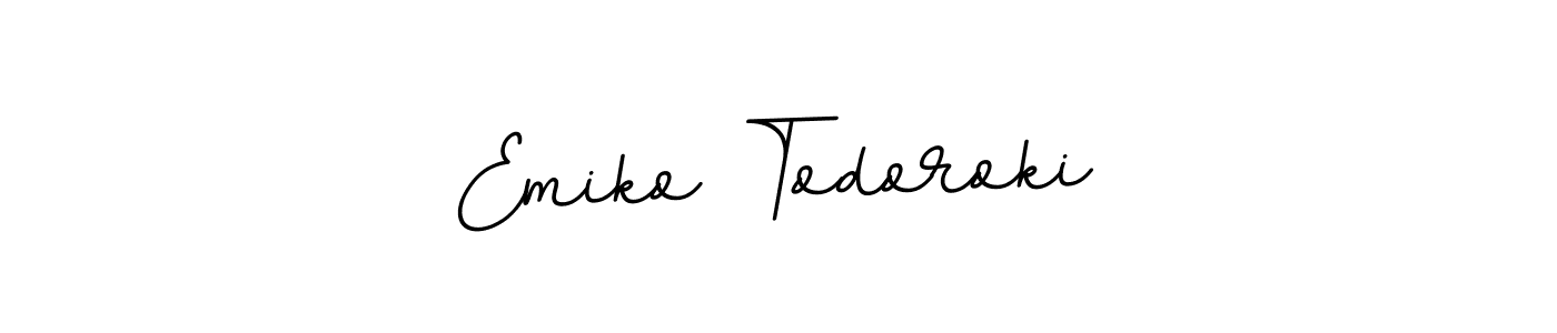 You can use this online signature creator to create a handwritten signature for the name Emiko Todoroki. This is the best online autograph maker. Emiko Todoroki signature style 11 images and pictures png