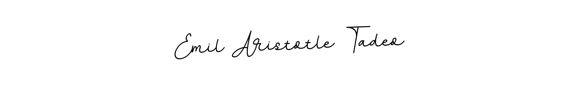 Use a signature maker to create a handwritten signature online. With this signature software, you can design (BallpointsItalic-DORy9) your own signature for name Emil Aristotle Tadeo. Emil Aristotle Tadeo signature style 11 images and pictures png