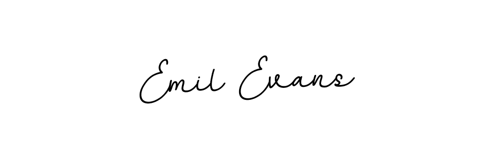 How to make Emil Evans name signature. Use BallpointsItalic-DORy9 style for creating short signs online. This is the latest handwritten sign. Emil Evans signature style 11 images and pictures png