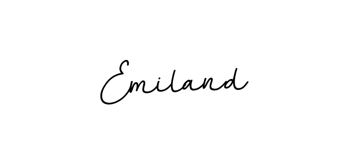 It looks lik you need a new signature style for name Emiland. Design unique handwritten (BallpointsItalic-DORy9) signature with our free signature maker in just a few clicks. Emiland signature style 11 images and pictures png