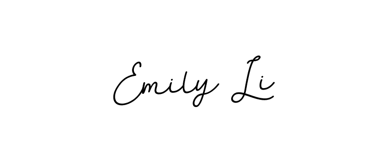 You should practise on your own different ways (BallpointsItalic-DORy9) to write your name (Emily Li) in signature. don't let someone else do it for you. Emily Li signature style 11 images and pictures png