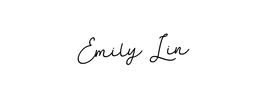 How to make Emily Lin name signature. Use BallpointsItalic-DORy9 style for creating short signs online. This is the latest handwritten sign. Emily Lin signature style 11 images and pictures png