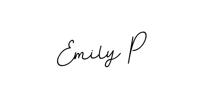 Similarly BallpointsItalic-DORy9 is the best handwritten signature design. Signature creator online .You can use it as an online autograph creator for name Emily P. Emily P signature style 11 images and pictures png