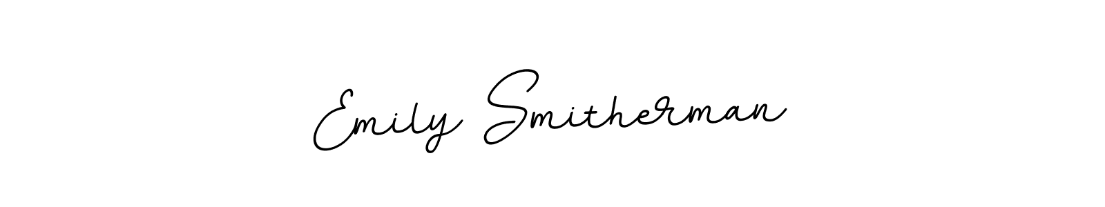 Create a beautiful signature design for name Emily Smitherman. With this signature (BallpointsItalic-DORy9) fonts, you can make a handwritten signature for free. Emily Smitherman signature style 11 images and pictures png