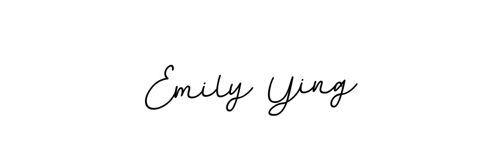 Design your own signature with our free online signature maker. With this signature software, you can create a handwritten (BallpointsItalic-DORy9) signature for name Emily Ying. Emily Ying signature style 11 images and pictures png