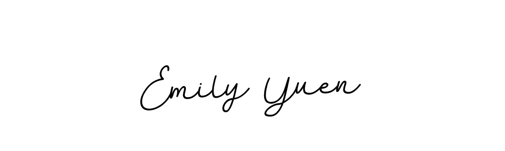Make a beautiful signature design for name Emily Yuen. With this signature (BallpointsItalic-DORy9) style, you can create a handwritten signature for free. Emily Yuen signature style 11 images and pictures png
