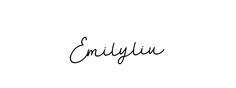 Also You can easily find your signature by using the search form. We will create Emilyliu name handwritten signature images for you free of cost using BallpointsItalic-DORy9 sign style. Emilyliu signature style 11 images and pictures png