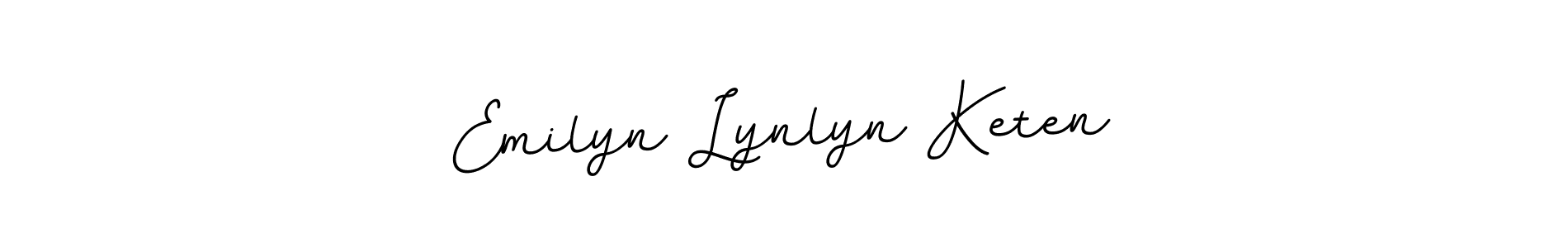 You should practise on your own different ways (BallpointsItalic-DORy9) to write your name (Emilyn Lynlyn Keten) in signature. don't let someone else do it for you. Emilyn Lynlyn Keten signature style 11 images and pictures png