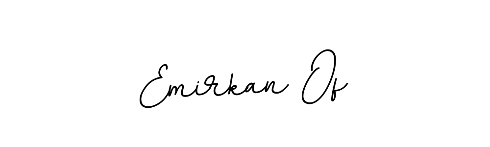 Create a beautiful signature design for name Emirkan Of. With this signature (BallpointsItalic-DORy9) fonts, you can make a handwritten signature for free. Emirkan Of signature style 11 images and pictures png