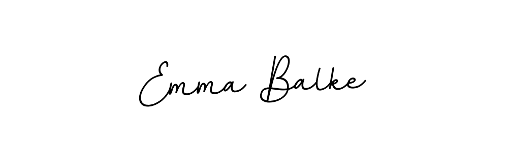 Emma Balke stylish signature style. Best Handwritten Sign (BallpointsItalic-DORy9) for my name. Handwritten Signature Collection Ideas for my name Emma Balke. Emma Balke signature style 11 images and pictures png