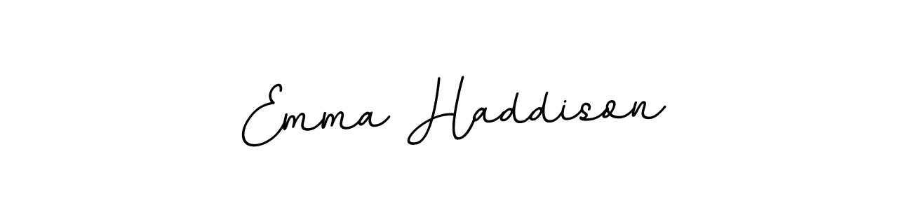 Make a beautiful signature design for name Emma Haddison. With this signature (BallpointsItalic-DORy9) style, you can create a handwritten signature for free. Emma Haddison signature style 11 images and pictures png