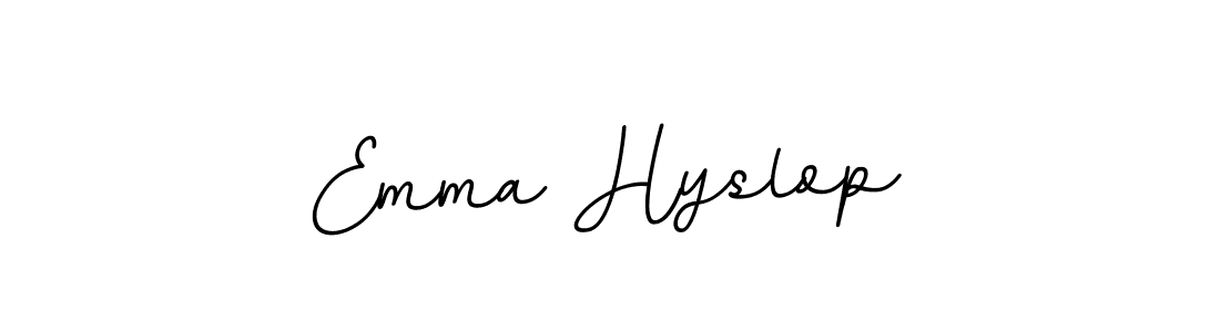 Emma Hyslop stylish signature style. Best Handwritten Sign (BallpointsItalic-DORy9) for my name. Handwritten Signature Collection Ideas for my name Emma Hyslop. Emma Hyslop signature style 11 images and pictures png