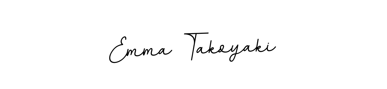 How to make Emma Takoyaki name signature. Use BallpointsItalic-DORy9 style for creating short signs online. This is the latest handwritten sign. Emma Takoyaki signature style 11 images and pictures png