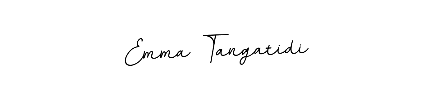 Emma Tangatidi stylish signature style. Best Handwritten Sign (BallpointsItalic-DORy9) for my name. Handwritten Signature Collection Ideas for my name Emma Tangatidi. Emma Tangatidi signature style 11 images and pictures png