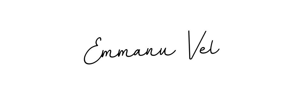 Check out images of Autograph of Emmanu Vel name. Actor Emmanu Vel Signature Style. BallpointsItalic-DORy9 is a professional sign style online. Emmanu Vel signature style 11 images and pictures png