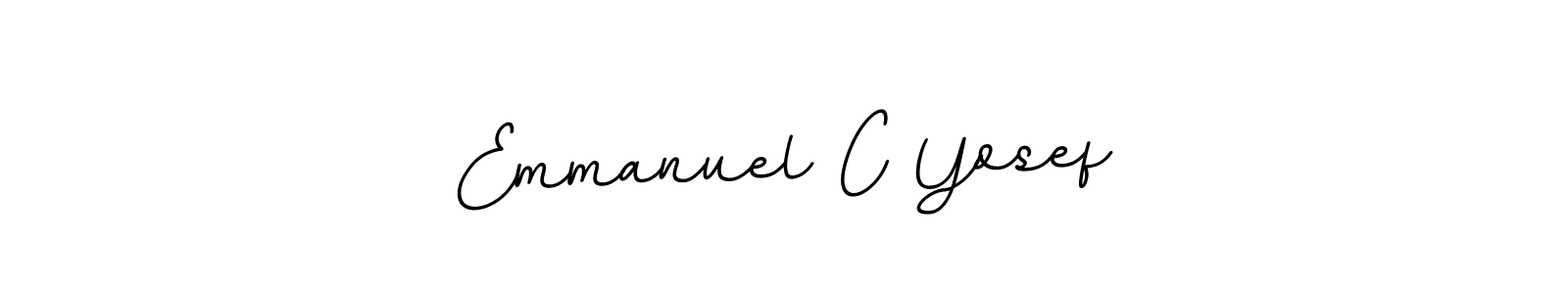 It looks lik you need a new signature style for name Emmanuel C Yosef. Design unique handwritten (BallpointsItalic-DORy9) signature with our free signature maker in just a few clicks. Emmanuel C Yosef signature style 11 images and pictures png