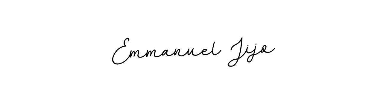 Use a signature maker to create a handwritten signature online. With this signature software, you can design (BallpointsItalic-DORy9) your own signature for name Emmanuel Jijo. Emmanuel Jijo signature style 11 images and pictures png