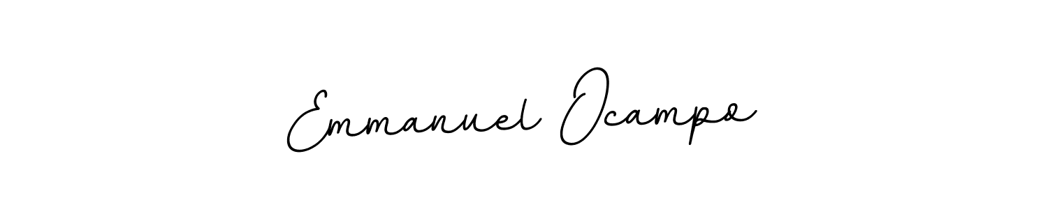 Use a signature maker to create a handwritten signature online. With this signature software, you can design (BallpointsItalic-DORy9) your own signature for name Emmanuel Ocampo. Emmanuel Ocampo signature style 11 images and pictures png