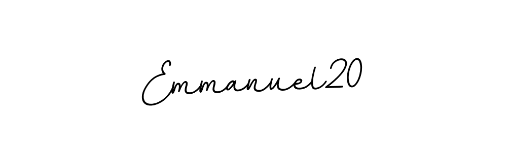 How to make Emmanuel20 name signature. Use BallpointsItalic-DORy9 style for creating short signs online. This is the latest handwritten sign. Emmanuel20 signature style 11 images and pictures png