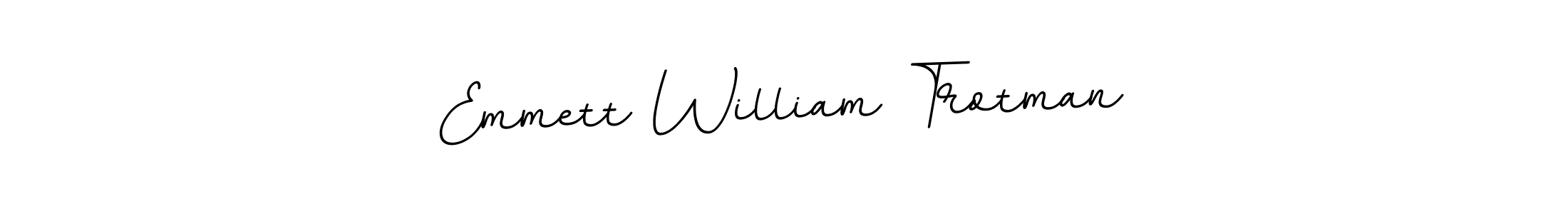 The best way (BallpointsItalic-DORy9) to make a short signature is to pick only two or three words in your name. The name Emmett William Trotman include a total of six letters. For converting this name. Emmett William Trotman signature style 11 images and pictures png