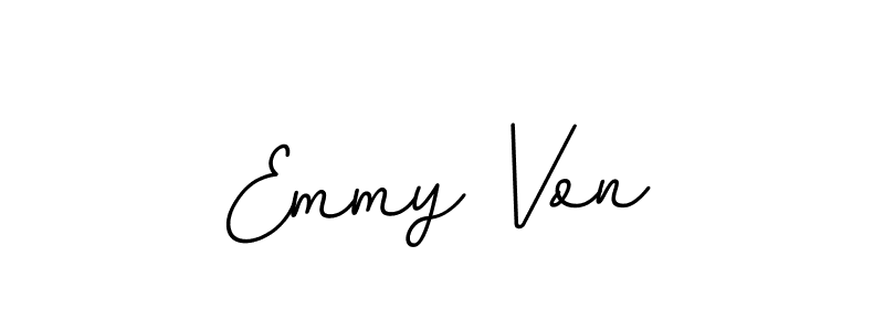 Design your own signature with our free online signature maker. With this signature software, you can create a handwritten (BallpointsItalic-DORy9) signature for name Emmy Von. Emmy Von signature style 11 images and pictures png