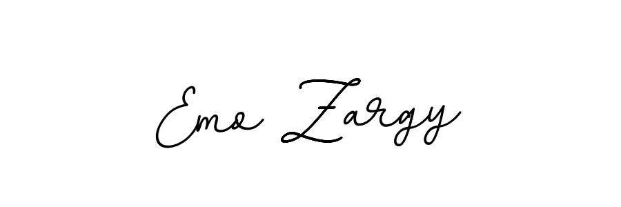 Use a signature maker to create a handwritten signature online. With this signature software, you can design (BallpointsItalic-DORy9) your own signature for name Emo Zargy. Emo Zargy signature style 11 images and pictures png