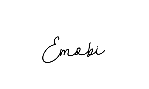 Create a beautiful signature design for name Emobi. With this signature (BallpointsItalic-DORy9) fonts, you can make a handwritten signature for free. Emobi signature style 11 images and pictures png