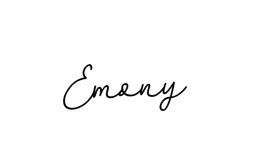 How to make Emony signature? BallpointsItalic-DORy9 is a professional autograph style. Create handwritten signature for Emony name. Emony signature style 11 images and pictures png