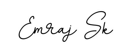 A classic penmanship look for Emraj Sk. The BallpointsItalic-DORy9 font brings timeless elegance and confidence to every signed document. Emraj Sk signature style 11 images and pictures png
