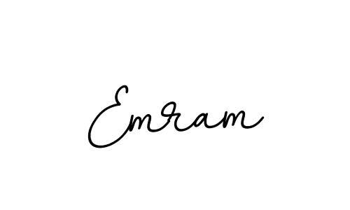 Use a signature maker to create a handwritten signature online. With this signature software, you can design (BallpointsItalic-DORy9) your own signature for name Emram. Emram signature style 11 images and pictures png