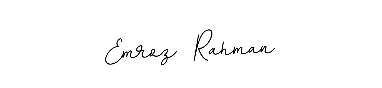 Use a signature maker to create a handwritten signature online. With this signature software, you can design (BallpointsItalic-DORy9) your own signature for name Emroz  Rahman. Emroz  Rahman signature style 11 images and pictures png