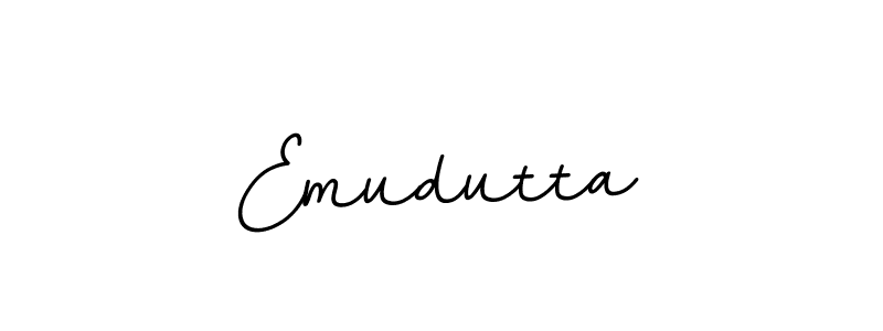 The best way (BallpointsItalic-DORy9) to make a short signature is to pick only two or three words in your name. The name Emudutta include a total of six letters. For converting this name. Emudutta signature style 11 images and pictures png