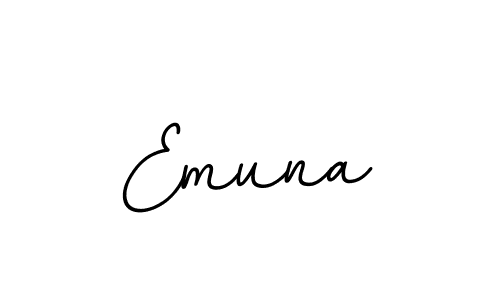 Emuna stylish signature style. Best Handwritten Sign (BallpointsItalic-DORy9) for my name. Handwritten Signature Collection Ideas for my name Emuna. Emuna signature style 11 images and pictures png