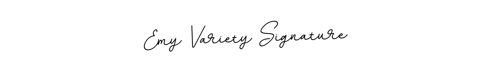 Create a beautiful signature design for name Emy Variety Signature. With this signature (BallpointsItalic-DORy9) fonts, you can make a handwritten signature for free. Emy Variety Signature signature style 11 images and pictures png