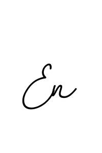 Make a beautiful signature design for name En. With this signature (BallpointsItalic-DORy9) style, you can create a handwritten signature for free. En signature style 11 images and pictures png