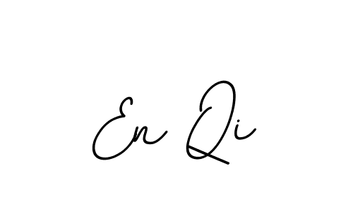 You should practise on your own different ways (BallpointsItalic-DORy9) to write your name (En Qi) in signature. don't let someone else do it for you. En Qi signature style 11 images and pictures png