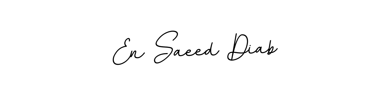 Create a beautiful signature design for name En Saeed Diab. With this signature (BallpointsItalic-DORy9) fonts, you can make a handwritten signature for free. En Saeed Diab signature style 11 images and pictures png