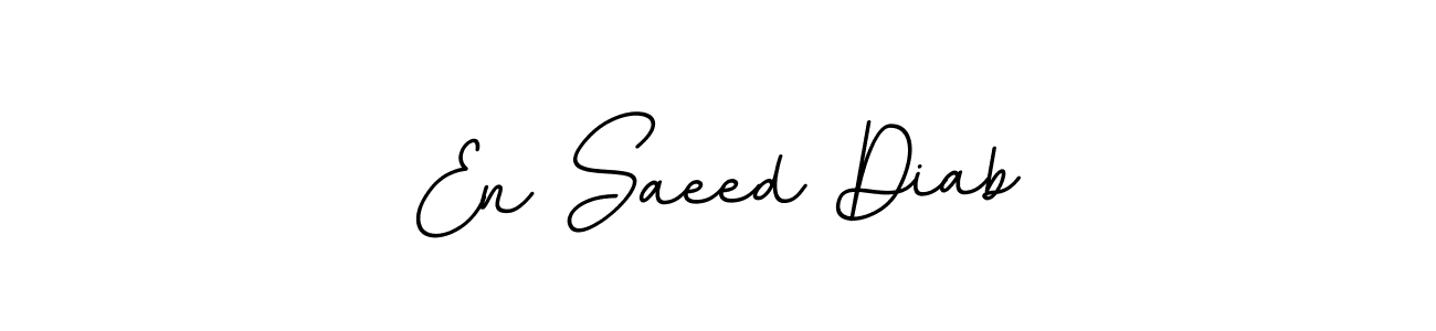 Create a beautiful signature design for name En Saeed Diab. With this signature (BallpointsItalic-DORy9) fonts, you can make a handwritten signature for free. En Saeed Diab signature style 11 images and pictures png