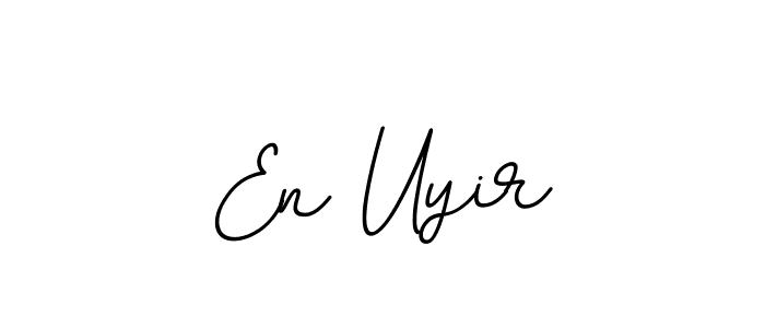 You can use this online signature creator to create a handwritten signature for the name En Uyir. This is the best online autograph maker. En Uyir signature style 11 images and pictures png