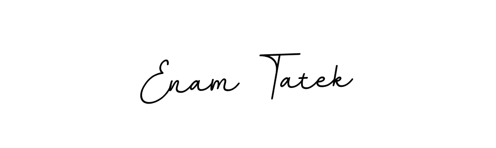 Use a signature maker to create a handwritten signature online. With this signature software, you can design (BallpointsItalic-DORy9) your own signature for name Enam Tatek. Enam Tatek signature style 11 images and pictures png