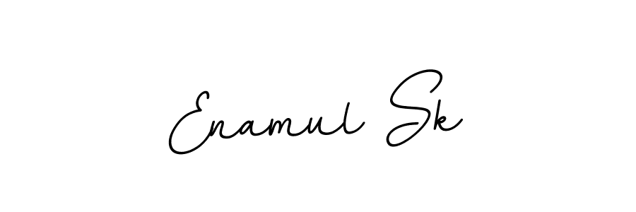 You should practise on your own different ways (BallpointsItalic-DORy9) to write your name (Enamul Sk) in signature. don't let someone else do it for you. Enamul Sk signature style 11 images and pictures png