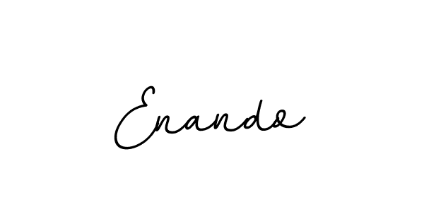 How to make Enando name signature. Use BallpointsItalic-DORy9 style for creating short signs online. This is the latest handwritten sign. Enando signature style 11 images and pictures png